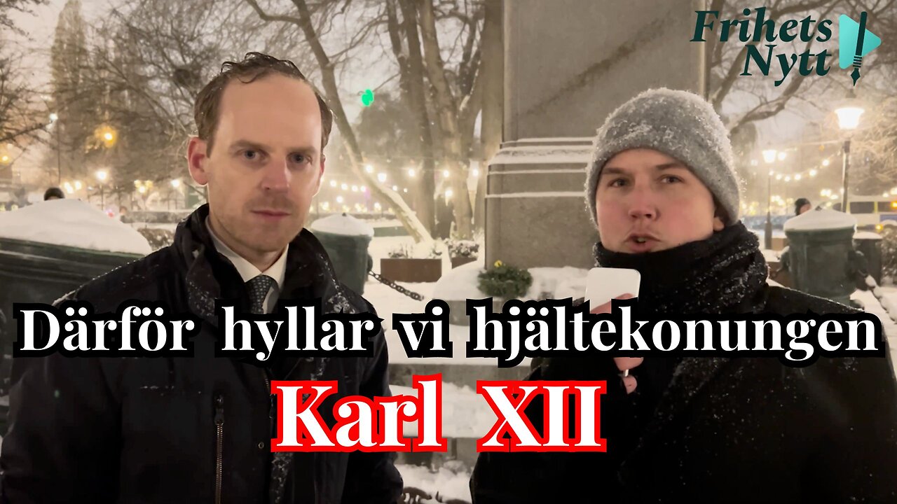 Gustav Kasselstrand, en stolt nationalist som hyllar hjältekonungen Karl Xll