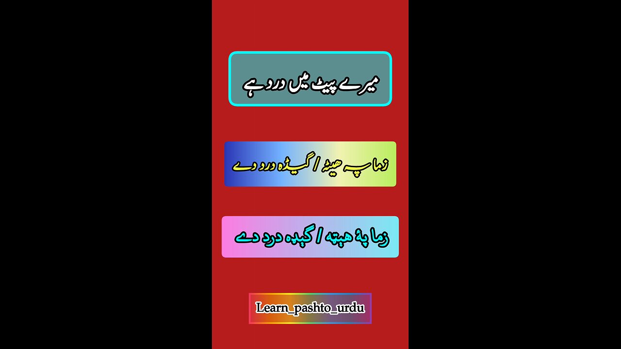 learn pashto Urdu bol chal