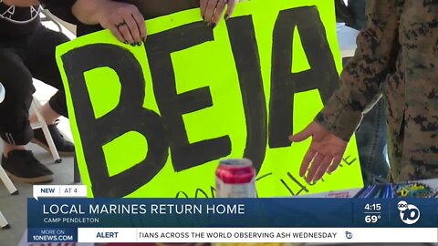 Local marines return home