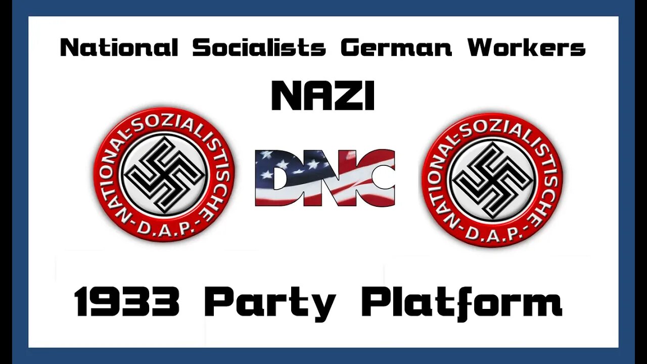 NAZI 1933 Party Platform