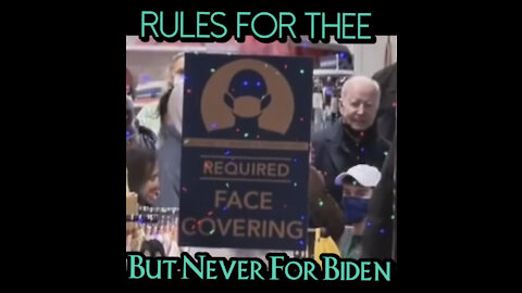 Joe Biden Breaking The Rules He’s Pushed For And Enforced