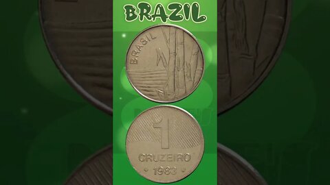 Brazil 1 Cruzeiro 1983.#shorts #education #coinnotesz