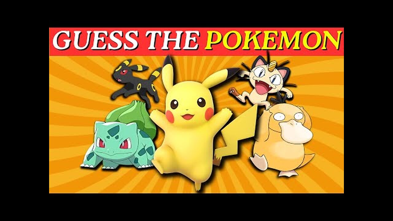 Guess the 40 MOST popular POKEMON | FUN pokemon QUIZ