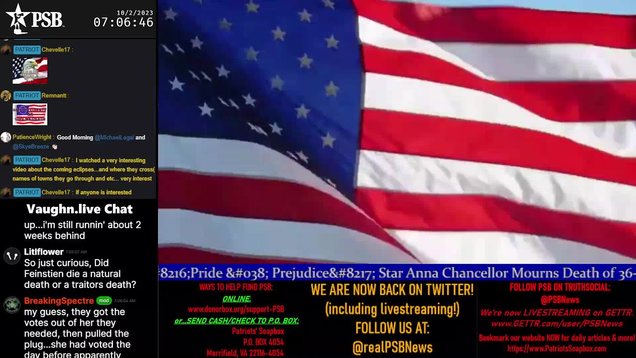 2023-10-02 07:00 EDT - Patriots Soapbox AM: with MykelJaye, SkyeBreeze