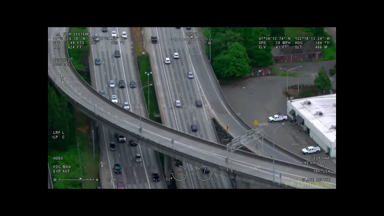 King County air support assists Seattle police in the arrests of 4 bank robbery suspects