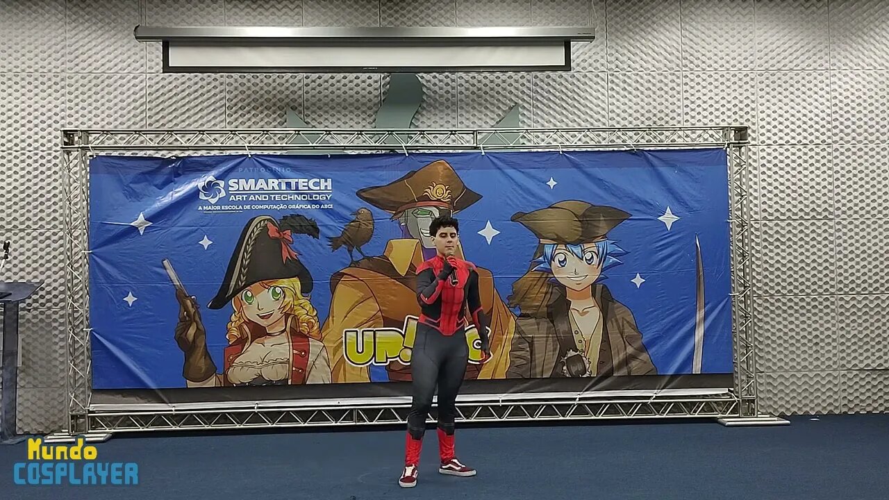 Apresentação Cosplay de Peter Parker da Marvel no Sábado de Up!ABC (2022)