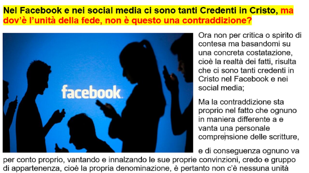 (NEW) Perché il Cristianesimo dei nostri giorni è così spaccato e diviso?