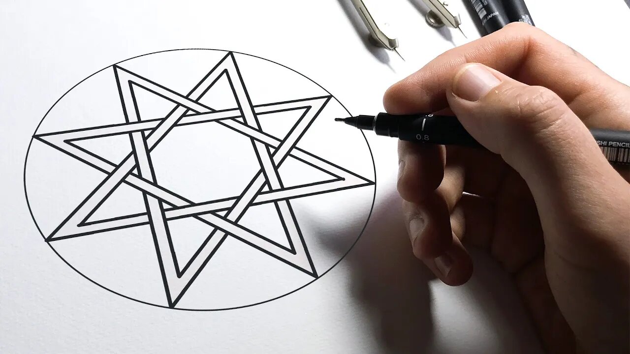 How to Draw an Octagram Using Geometry