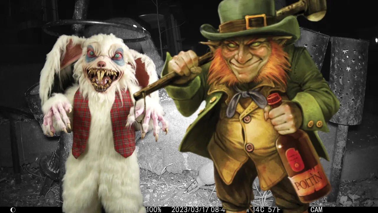 A Creepy Easter Bunny And Leprechaun Visit! 😬