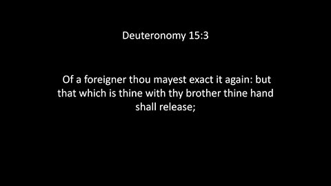 Deuteronomy Chapter 15