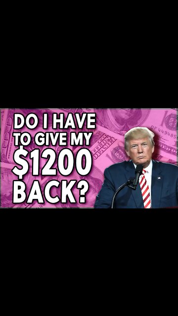 Do I have to pay back my $1200 stimulus check in 2021? #shorts (Day 13)