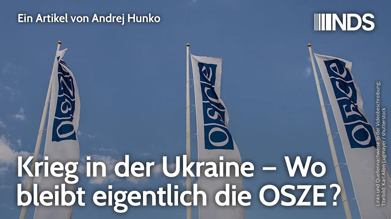 Krieg in der Ukraine – Wo bleibt eigentlich die OSZE? | Andrej Hunko | NDS-Podcast