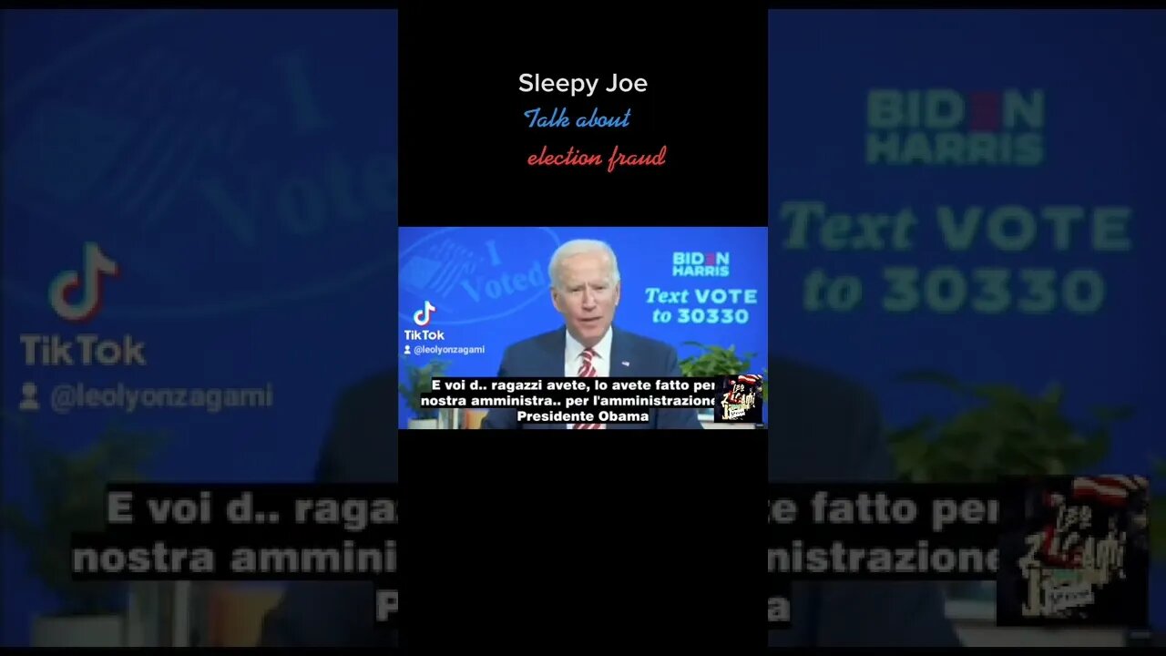 https://vm.tiktok.com/ZMNqyqv81/ Sleepy Joe parla della frode elettorale #pilloledelesule