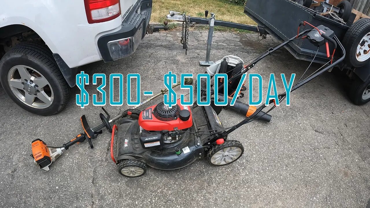 How to make $500 a day mowing lawns! | LEAF IT ALONE