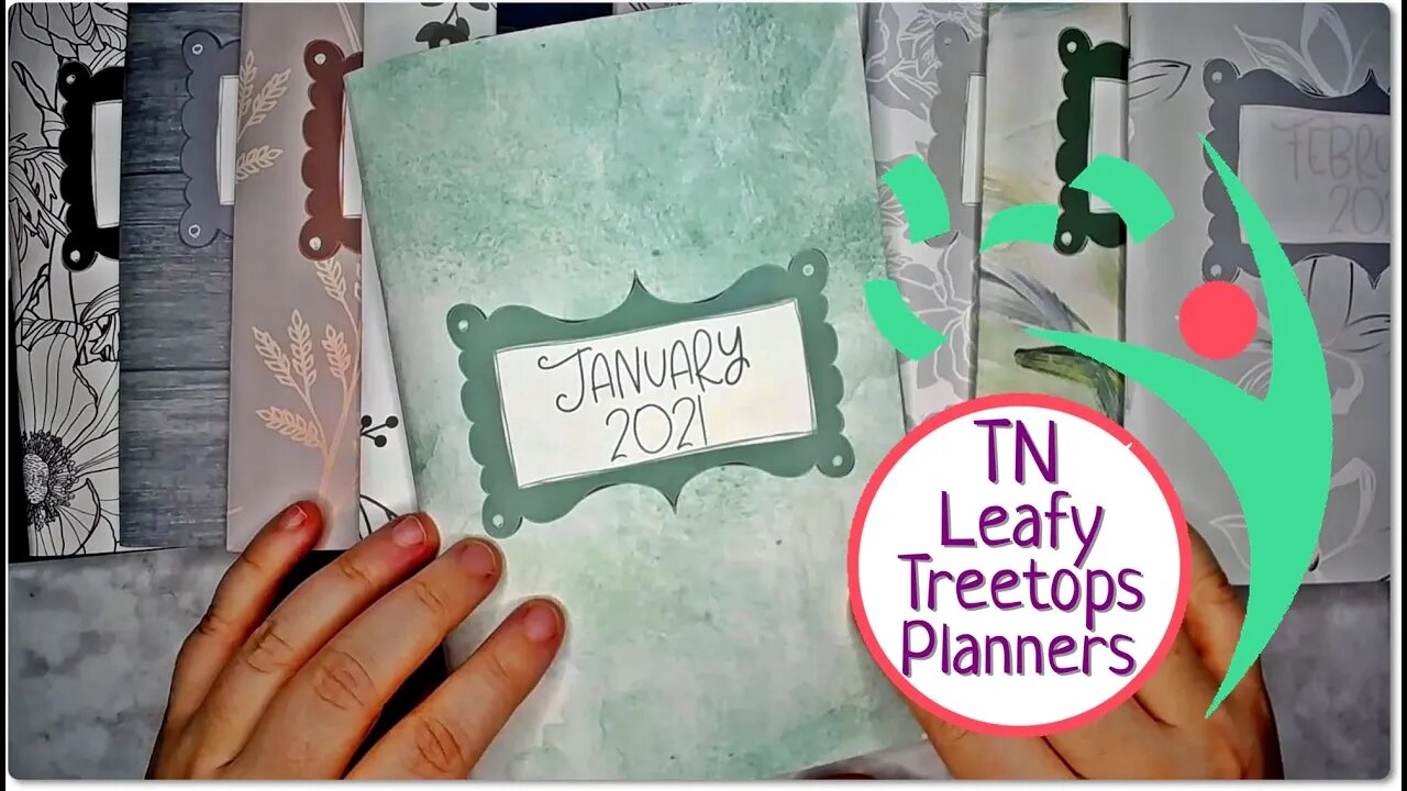 Leafy Treetops Planner 2021 Walkthrough - Traveler's Notebook Big Dates TN Monthly Planners Bundle