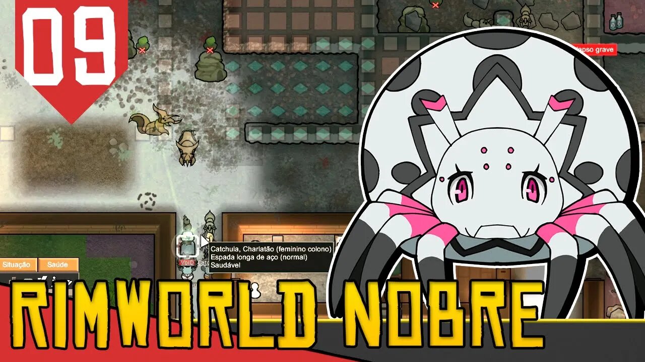 ARANHAS GIGANTES e Muita MAGIA - Rimworld Royalty Base Aberta #09 [Gameplay Português PT-BR]