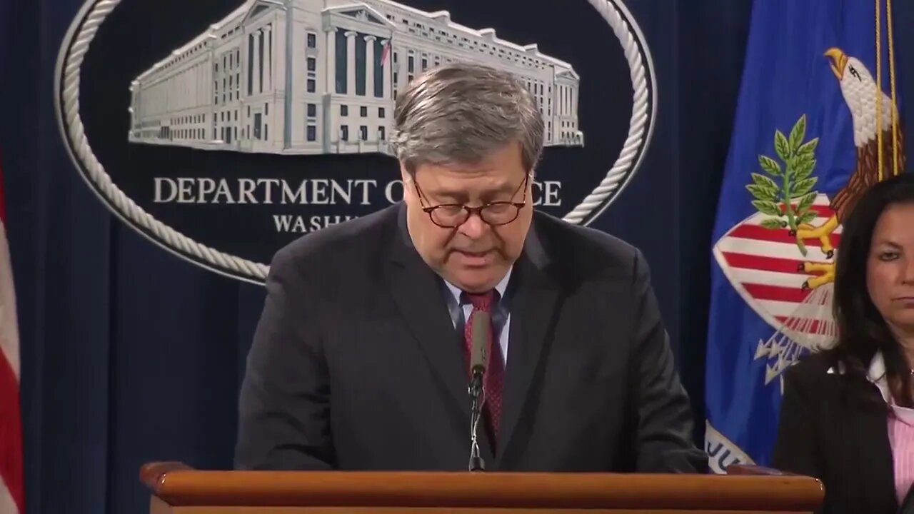 AG Bill Barr and FBI Chris Wray talk about protests. June 4 2020