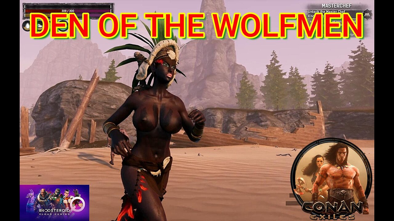 Conan Exiles, den of the wolfmen vs super zombies, Busty, Boobs #Boosteroid #conanexiles