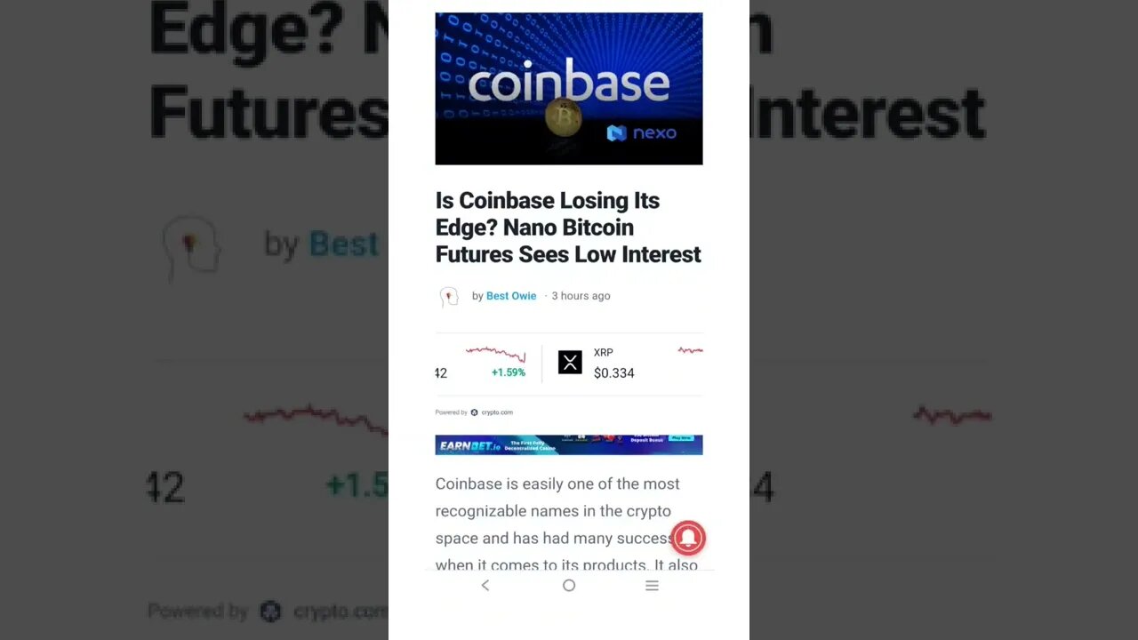 Is Coinbase Losing Its Edge? Nano Bitcoin Futures See Low Interest #cryptomash #ytshorts #cryptonews