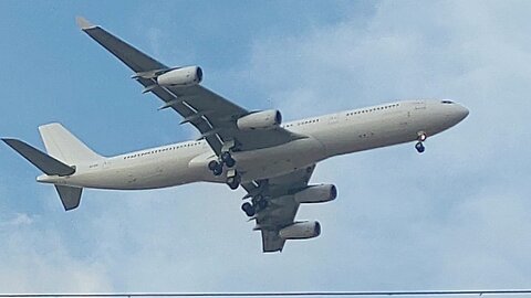 Airbus A340-313 9H-SOL vindo de Lisboa para Fortaleza 🇵🇹🇧🇷