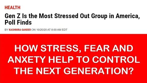 How do stress fear and anxiety help to control the population?