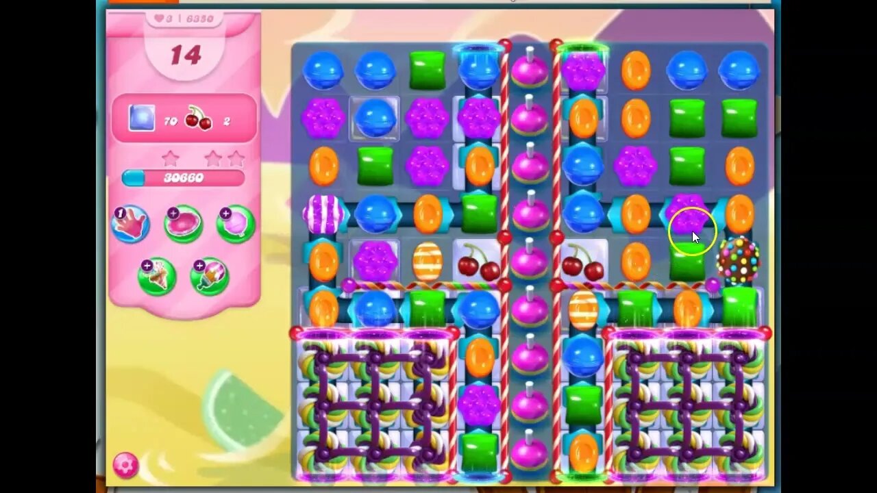 Candy Crush Level 6350 Talkthrough, 20 Moves 0 Boosters