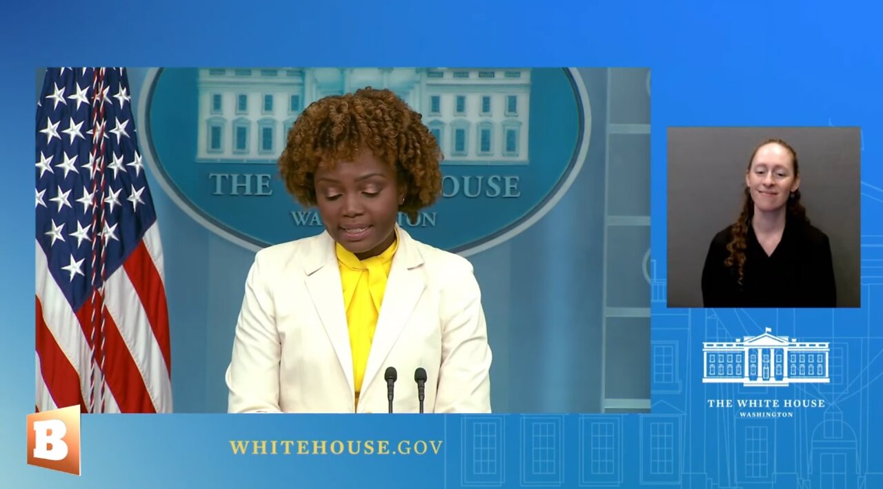 WH Press Secretary Karine Jean-Pierre speaking with reporters...