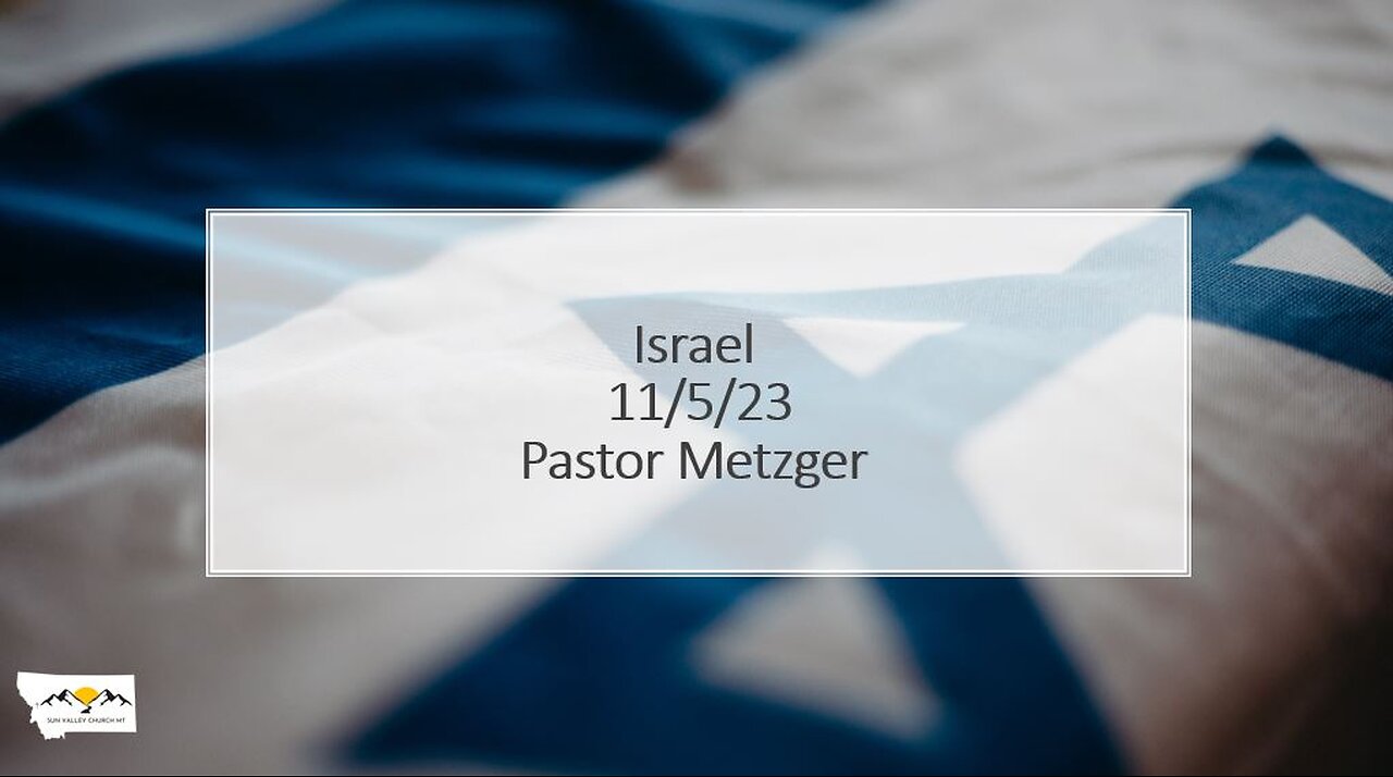 Pastor Metzger - Israel