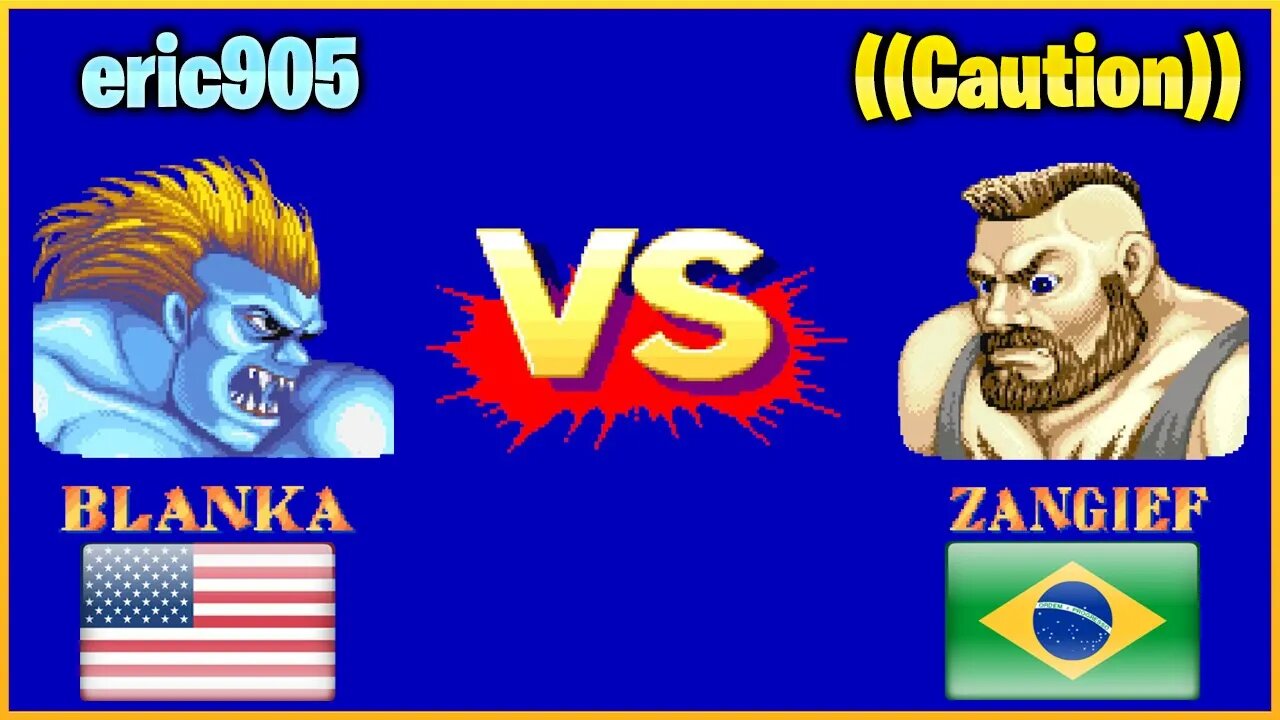 Street Fighter II': Champion Edition (eric905 Vs. ((Caution))) [United States of America Vs. Brazil]
