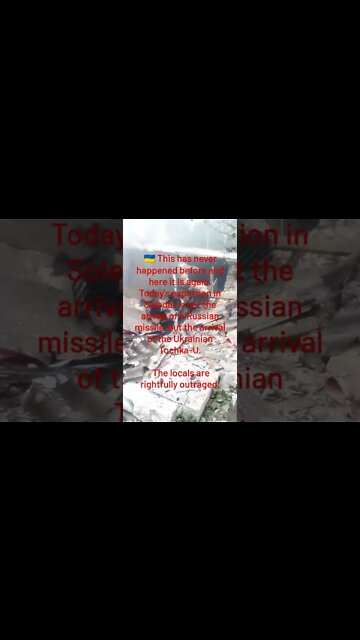 Today's Explosion In Soledar Wasn't A Russian Missile, But It Was A Ukrainian Tochka-U