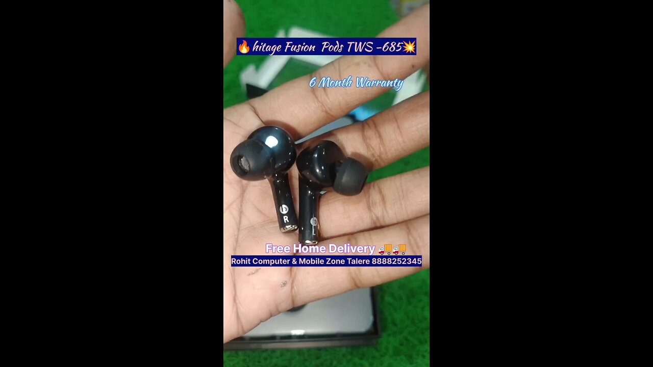 Hitage Fusion Pods TWS-685 True Wireless Earbuds ππ₯ Touch Control π±π± 20 Hrs Music Playtime πΊπΊ