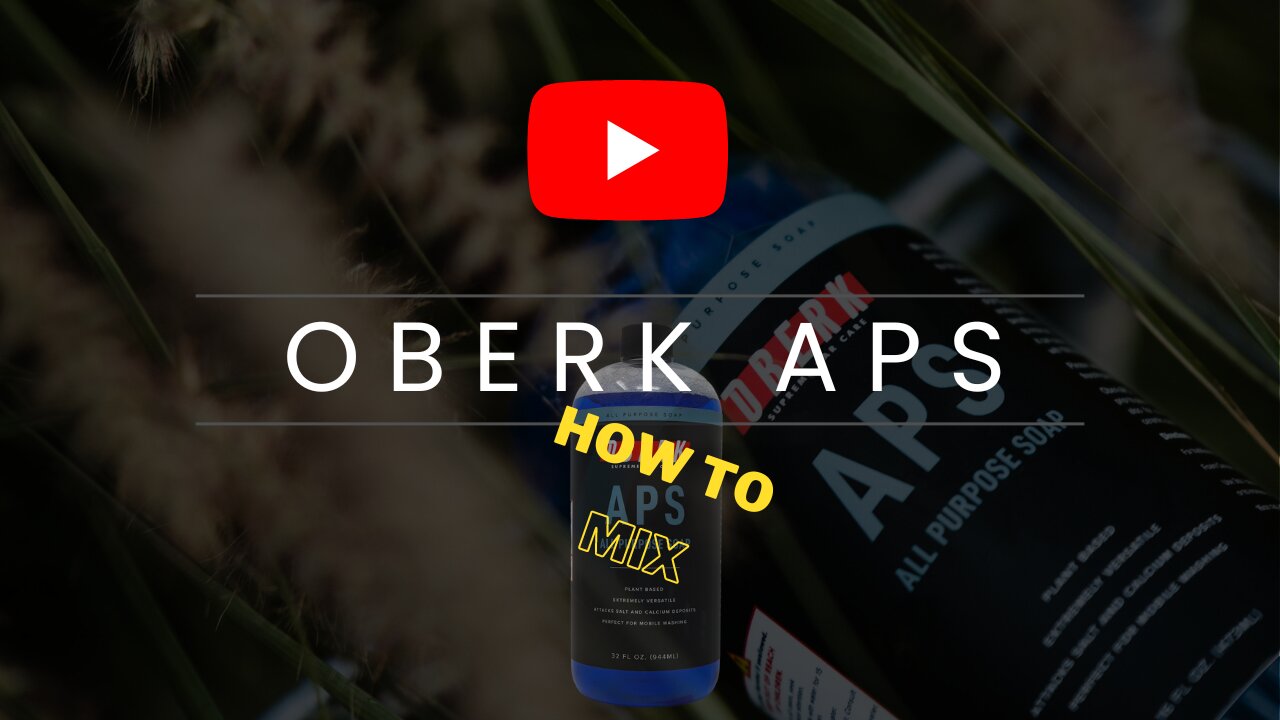 How to Use and Mix Oberk APS soap - All Purpose Soap