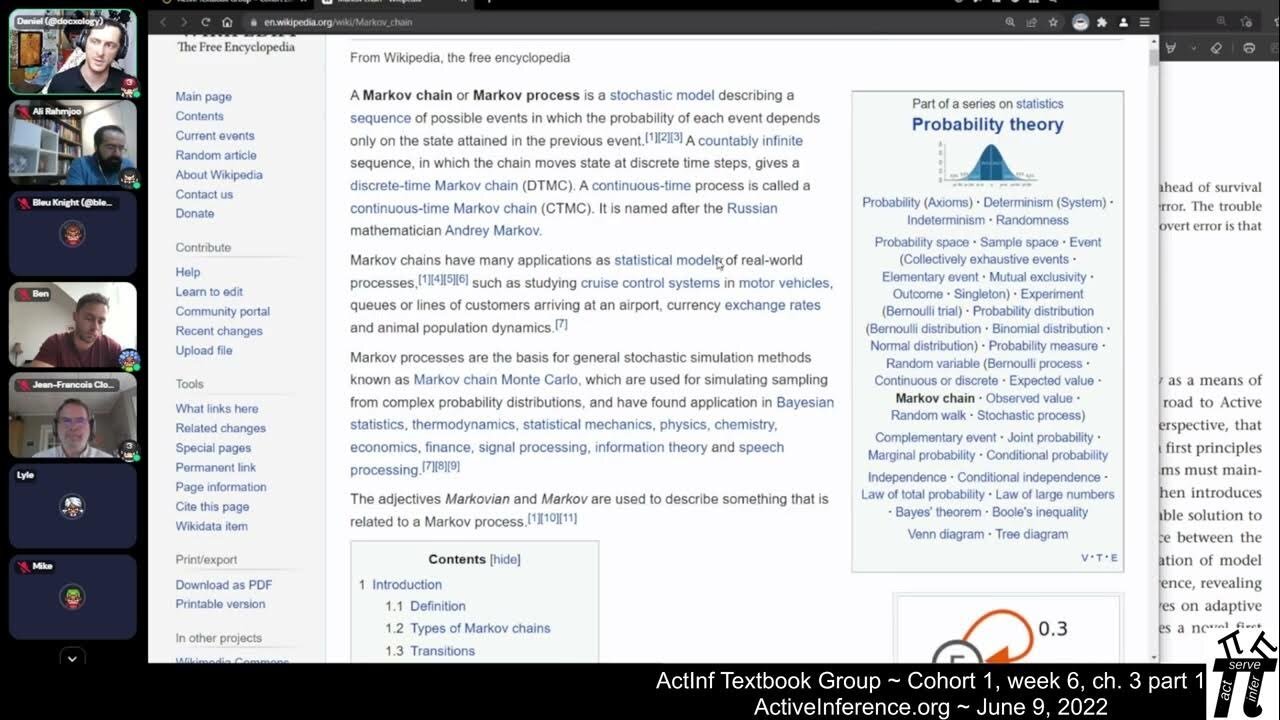 ActInf Textbook Group ~ Cohort 1 ~ Meeting 6 (Chapter 3 pt. 1)