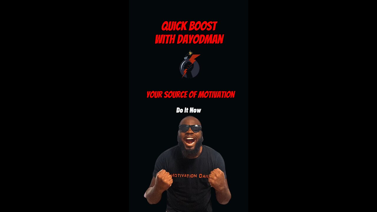 Do It Now #dayodman #rightaway #rightnow #eeyayyahh #motivation