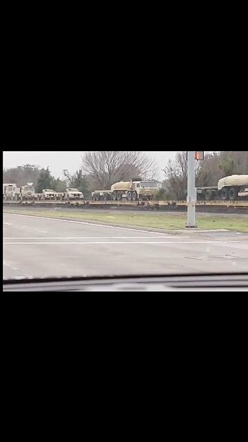 MILITARY EQUIPMENT BEING MOVED THROUGH TEXA - TRUMP NEWS
