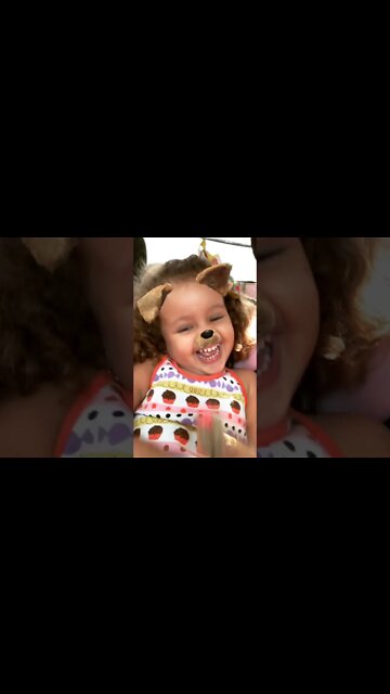 BRINCANDO E RINDO COM O FILTRO CACHORRINHO NO TIKTOK - #shorts #linda #bebe #viral