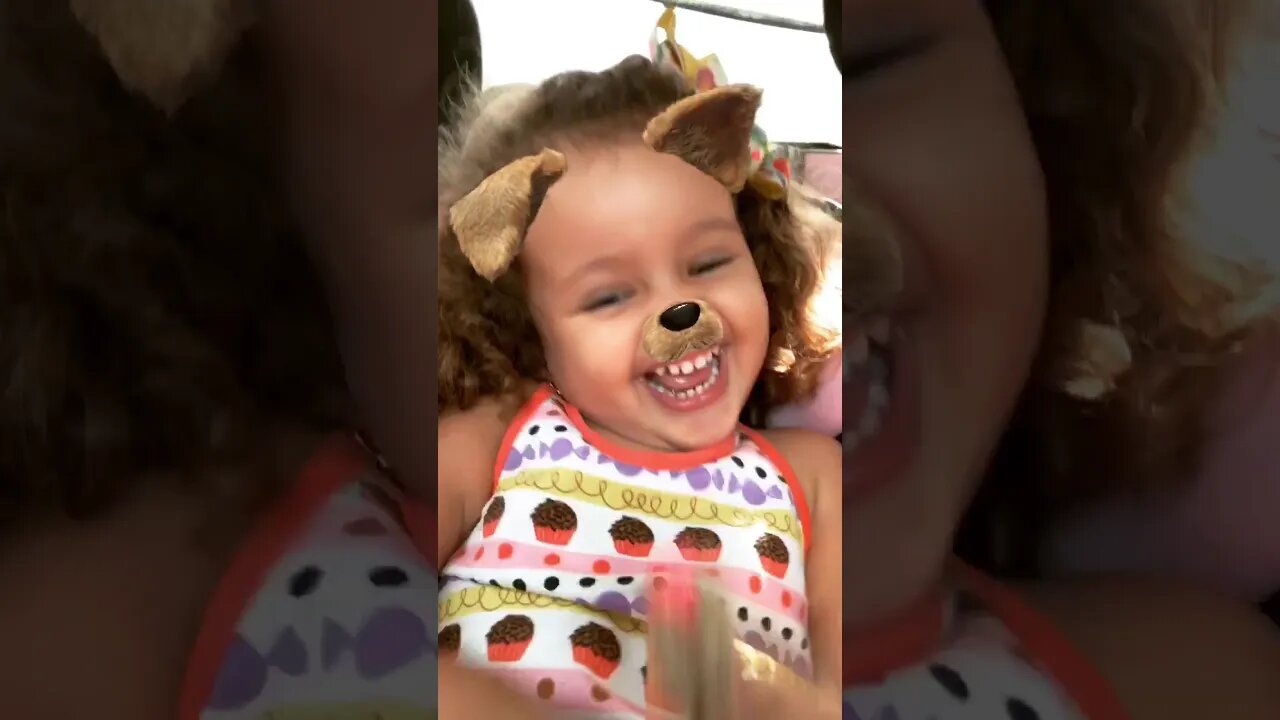 BRINCANDO E RINDO COM O FILTRO CACHORRINHO NO TIKTOK - #shorts #linda #bebe #viral