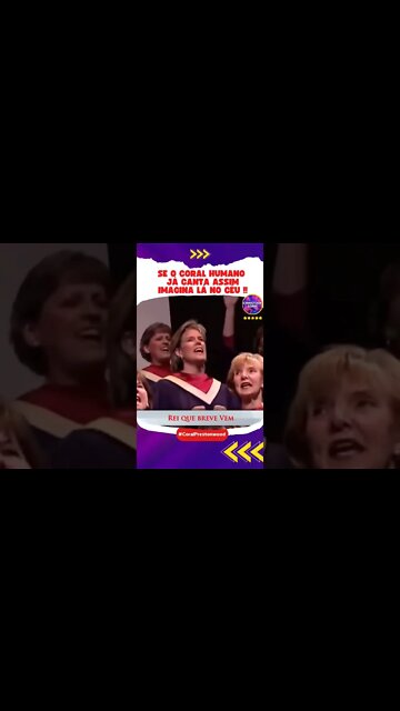 Se o Coral Humano Canta Assim, Imagine no Céu !! #shorts #pentecostal #louvor #christiansonic #deus