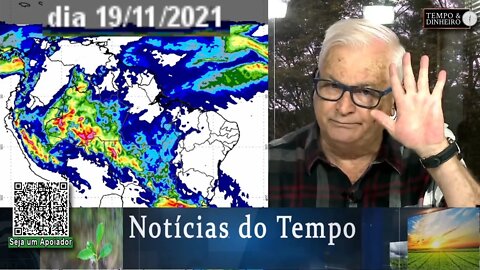 Chuvas vão passar muito rápido na 3a e 4a.feira sobre o Sul; centro-norte debaixo de aguaceiros