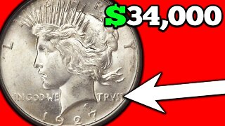 1927 Peace Dollar Coins Worth Money - Mint Error Coins and High Grade Coins!