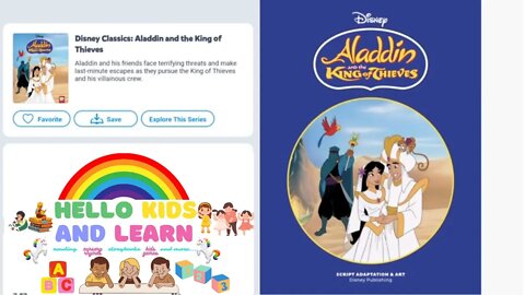 Disney Classics: Aladdin and the King of Thieves - Read to kids before bed