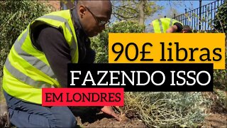 QUANTO GANHA EM LONDRES TRABALHANDO NA JARDINAGEM? Negritinh Pelo Mundo