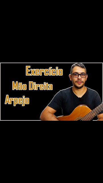 Aula de violão - EXERCÍCIO de ARPEJO (técnica de mão direita) #shorts