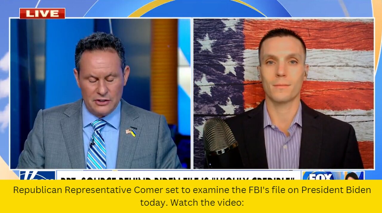 Republican Representative Comer set to examine the FBI's file on President Biden today.