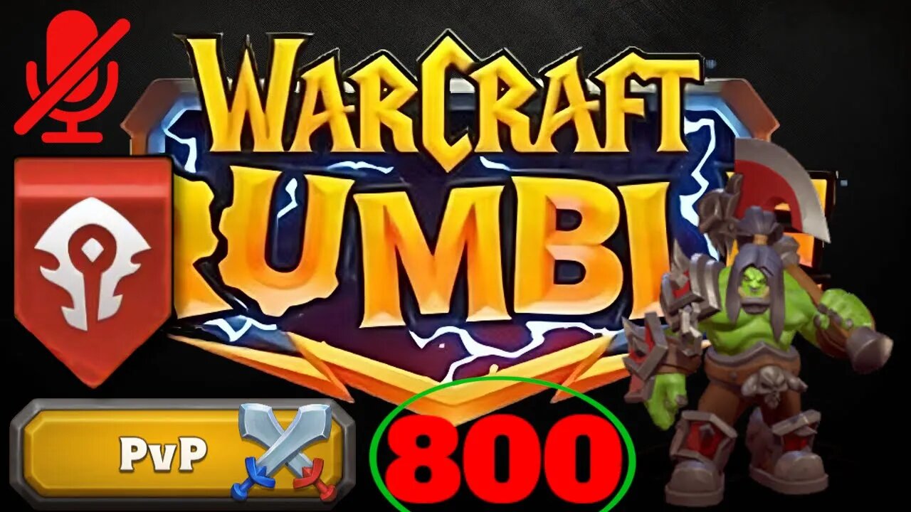 WarCraft Rumble - Grommash Hellscream - PVP Rank 800