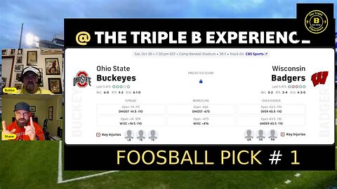 The Triple B Fooseball College Week9 Picks