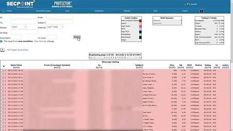 SecPoint Protector V63 UTM Firewall Anti Spam Search