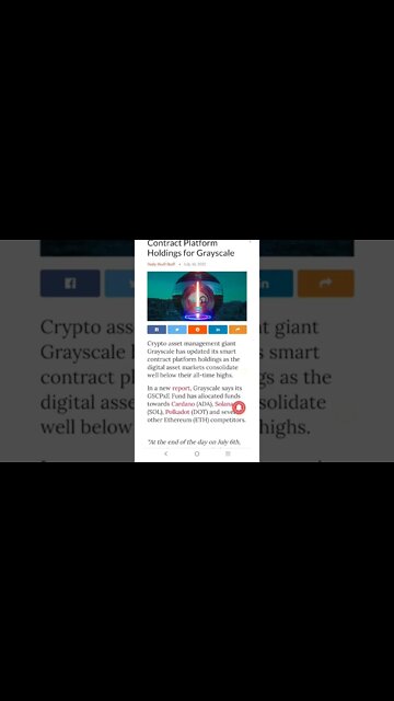 Top Smart Contract Platform Holdings for Grayscale #cryptomash #cryptomashnews s #Grayscale