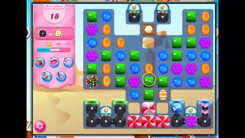 Candy Crush Level 3419 Talkthrough, 24 Moves 0 Boosters