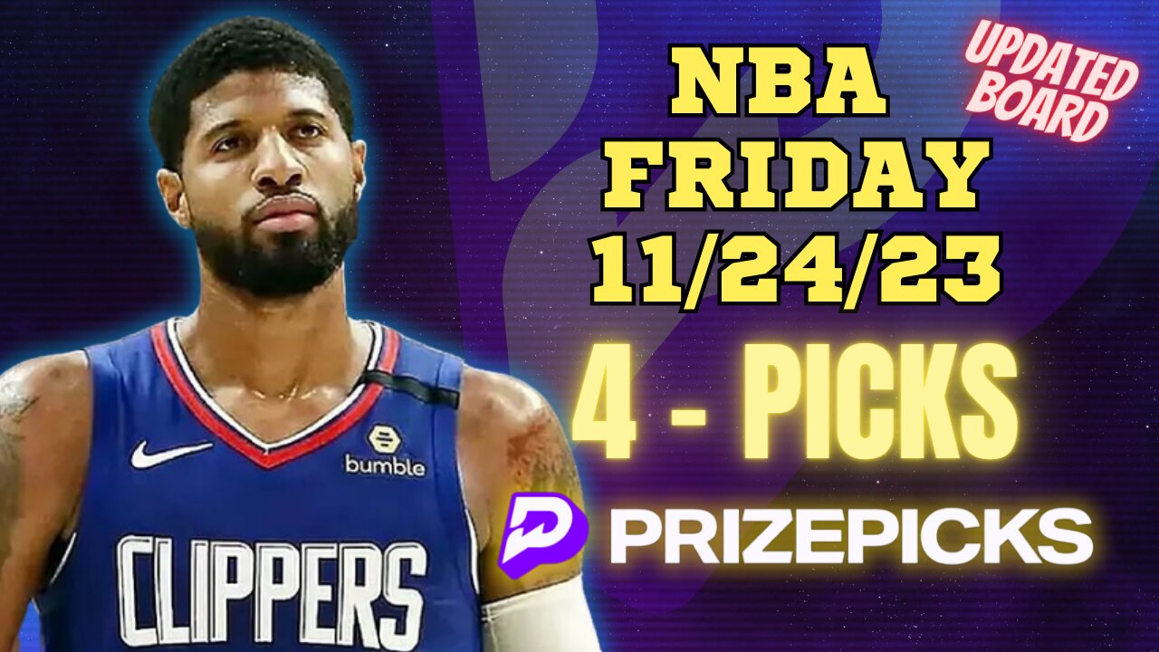 #PRIZEPICKS | BEST PICKS #NBA FRIDAY | 11/24/2023 | TODAY | BEST BETS | #BASKETBALL | PROP BETS